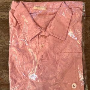 AMERICAN TRENCH Short Sleeved Polo Shirt Men's Large NEW